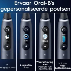 Oral-B Elektrische Tandenborstel iO 9 Duo Zwart & Roze 2 stuks