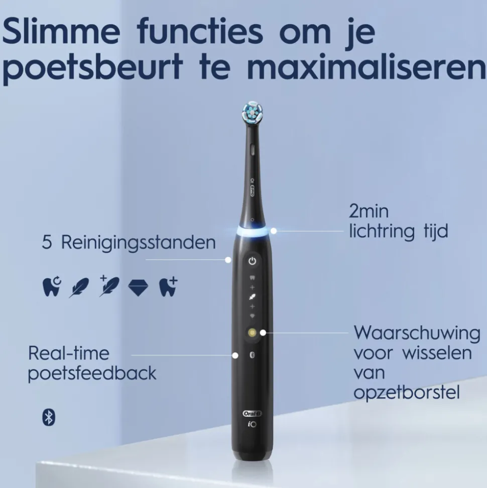 Oral-B Elektrische Tandenborstel iO 5 Duo Zwart & Wit 2 stuks