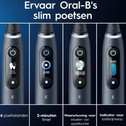Oral-B Elektrische Tandenborstel iO 8 Duo Violet & Zwart 1 set