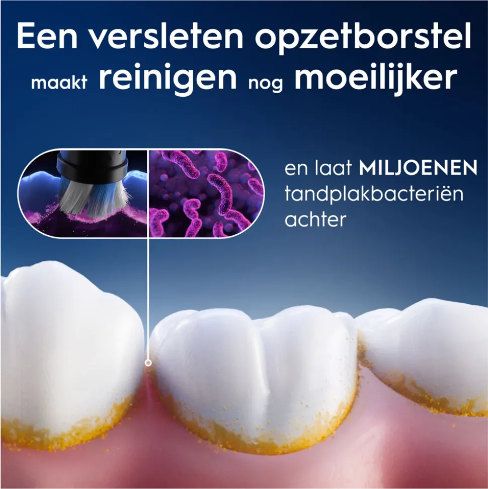 Oral-B Opzetborstels iO Gentle Care Zwart 4 stuks