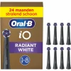 Oral-B Opzetborstels iO Radiant White Zwart 8 stuks