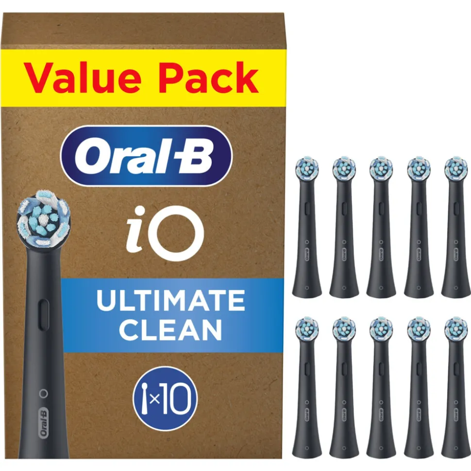 Oral-B Opzetborstels iO Ultimate Clean Zwart 10 stuks