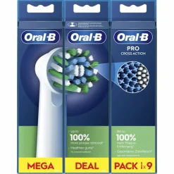 Oral-B Opzetborstels Pro Cross Action Wit 9 stuks