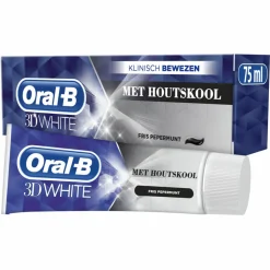 Oral-B Tandpasta 3D White Houtskool 75 ml