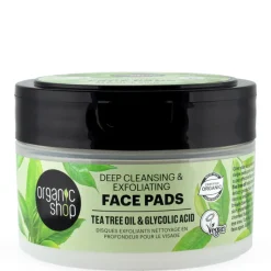 Organic Shop Face Pads Deep cleansing 20 pcs