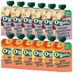 Organix Knijpfruit Appel 12+m Pakket