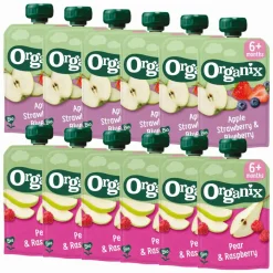 Organix Knijpfruit Appel en Peer 6+m Pakket