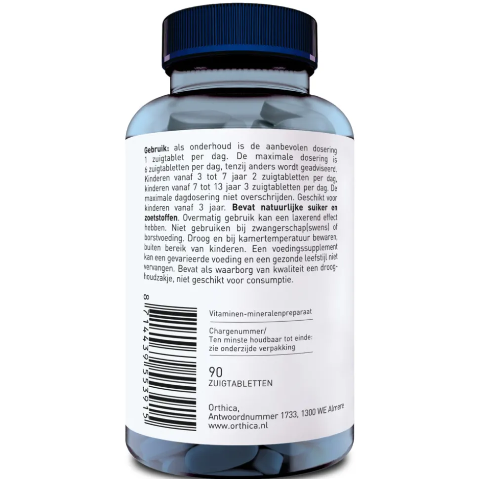Orthica Zink Zuigtabletten 90 tabletten