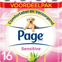 Page Toiletpapier Sensitive Aloe Vera 3-laags 16 stuks