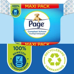 Page Vochtig Toiletpapier Compleet Schoon Maxi 74 stuks