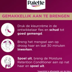 Palette Intensive Oil-Care Color Haarkleuring 600 Lichtbruin