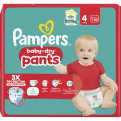 Pampers Baby Dry Luierbroekjes Maat 4 (9-15 kg) 27 stuks