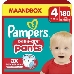 Pampers Baby Dry Luierbroekjes Maat 4 (9-15 kg) 180 stuks
