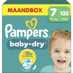 Pampers Baby Dry Luiers Maat 7 (15 kg+) 132 stuks