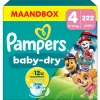 Pampers Baby Dry Luiers Paw Patrol Maat 4 (9-14 kg) 222 stuks