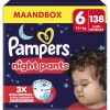 Pampers Baby Dry Night Pants Luierbroekjes Maat 6 (13kg+) 138 stuks