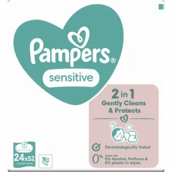 Pampers Billendoekjes Sensitive Navulpak 24x52 = 1248 stuks