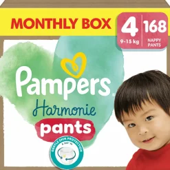 Pampers Harmonie Luierbroekjes Maat 4 (9-15 kg) 168 stuks