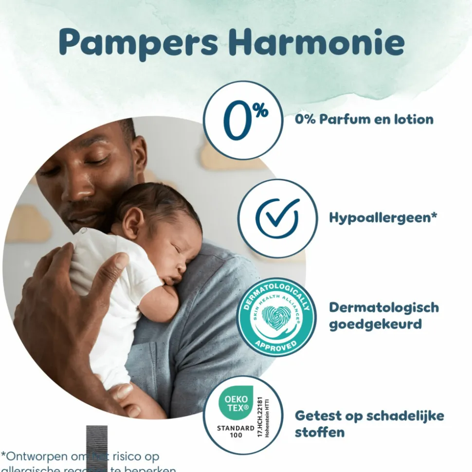 Pampers Harmonie Luiers Maat 4 (9 - 14 kg) 174 stuks