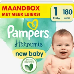 Pampers Harmonie Luiers Maat 1 en Harmonie Aqua Billendoekjes 720 stuks Pakket