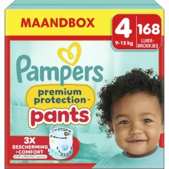 Pampers Premium Protection Luierbroekjes Maat 4 (9-15 kg) 168 stuks
