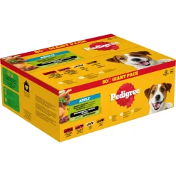 Pedigree Adult in Saus Mix Selection Maaltijdzakjes Multipack 80 x 100 gr