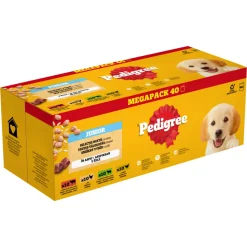 Pedigree Junior Hondenvoer in Gelei Mix Selectie Maaltijdzakjes Multipack 40x100 gr