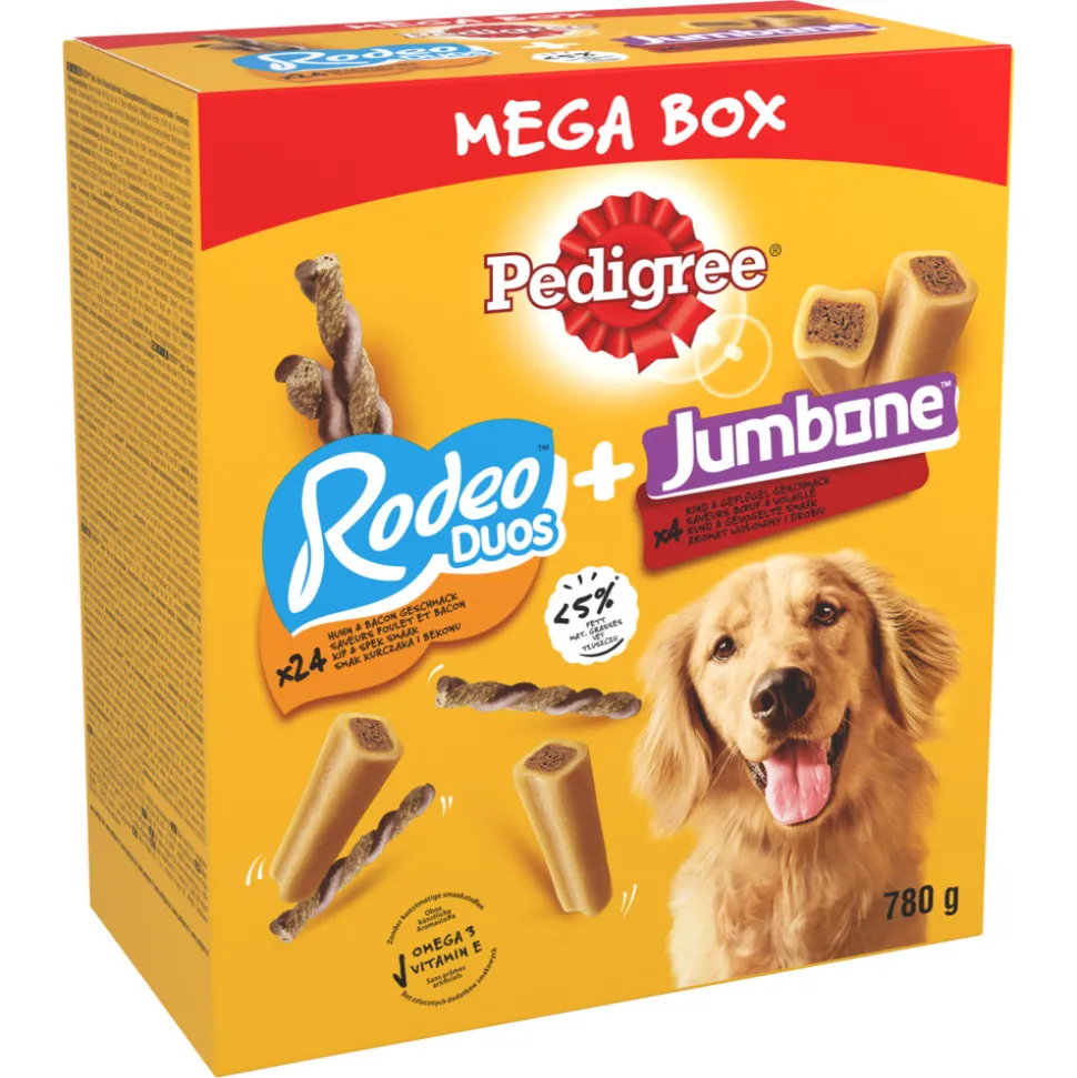 Pedigree Megabox Hondensnacks Rodeo en Jumbone 780 gr