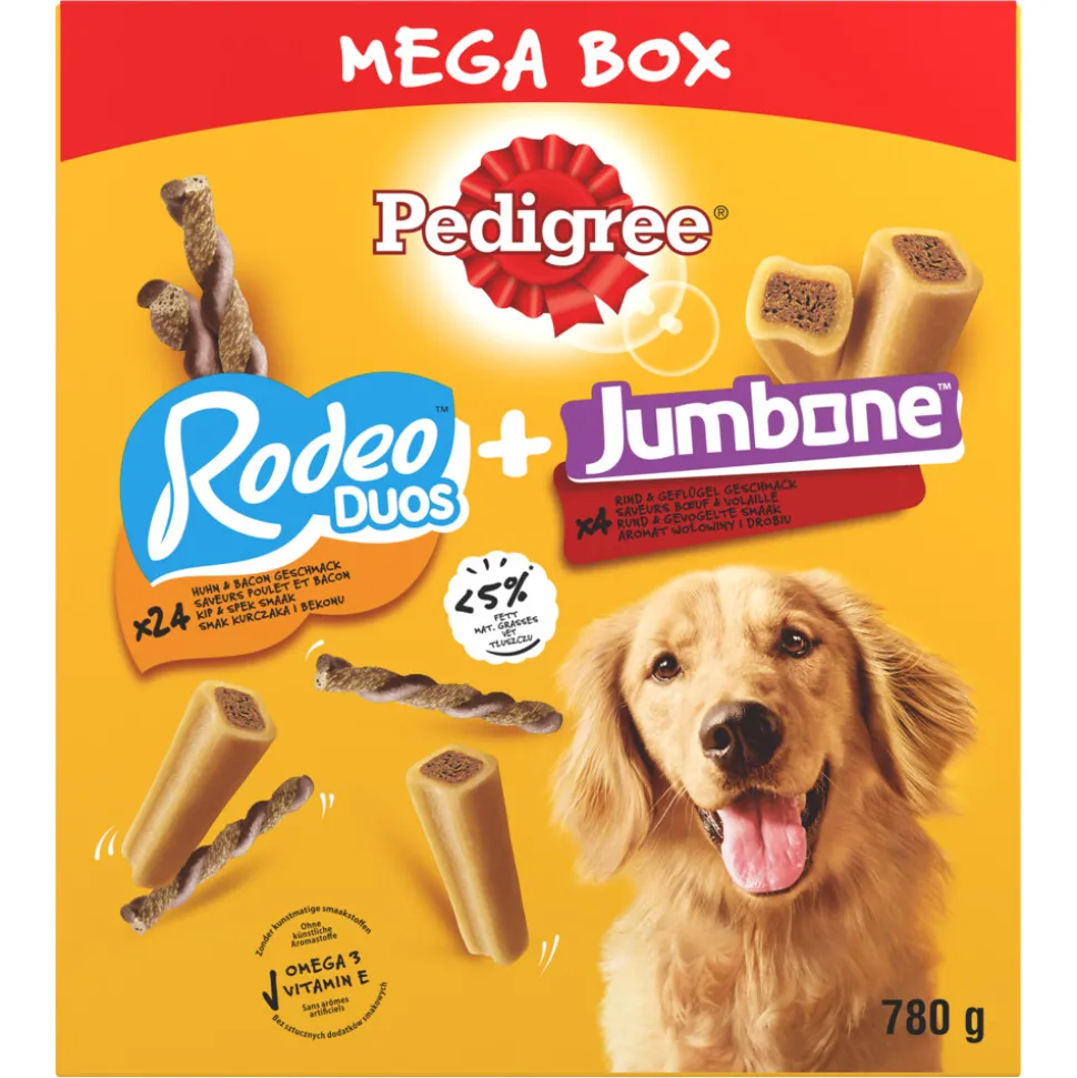Pedigree Megabox Hondensnacks Rodeo en Jumbone 780 gr
