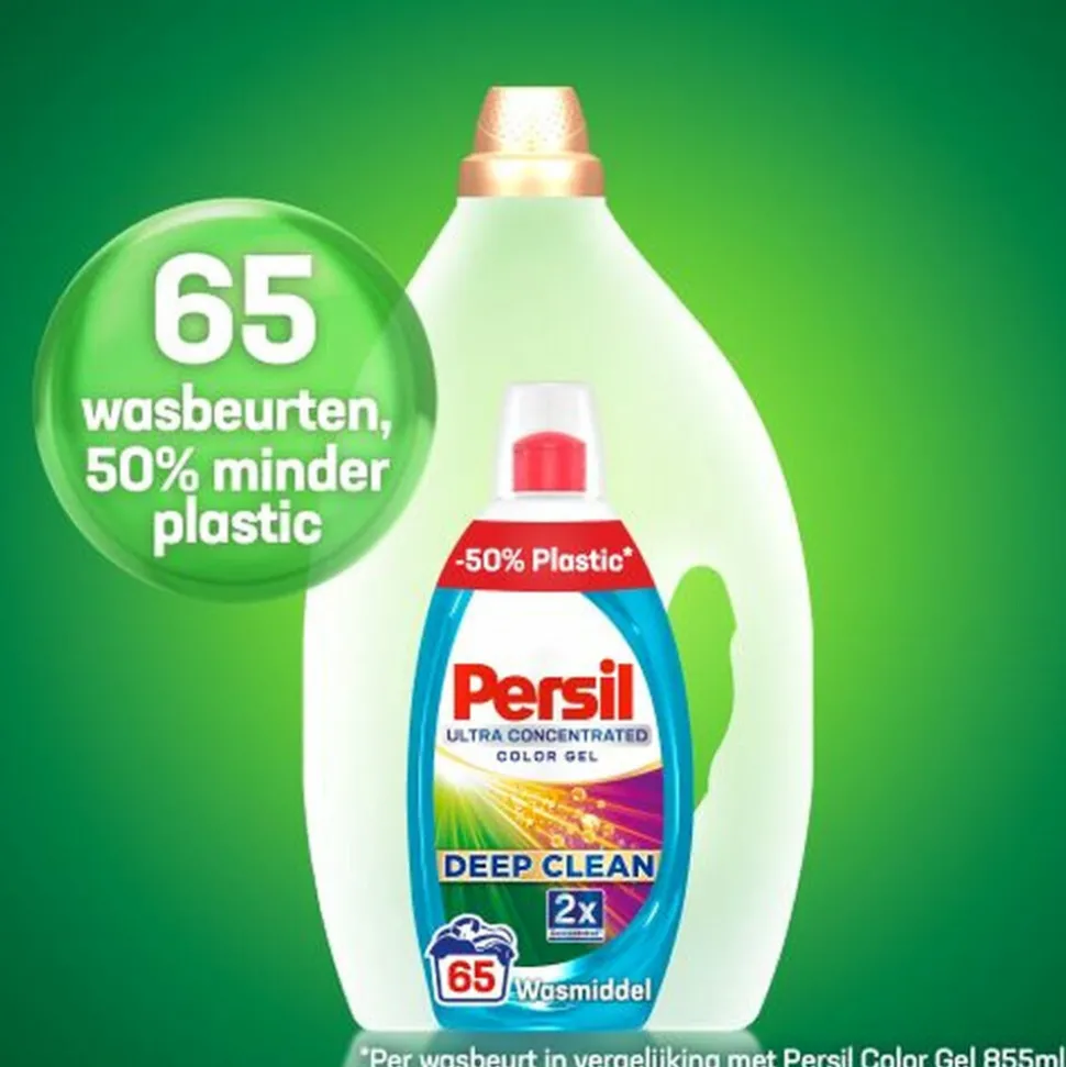 Persil Wasmiddel Gel 2 x 65 Wasbeurten Deep Clean Ultra Concentrated Color 2 x 1,3 liter