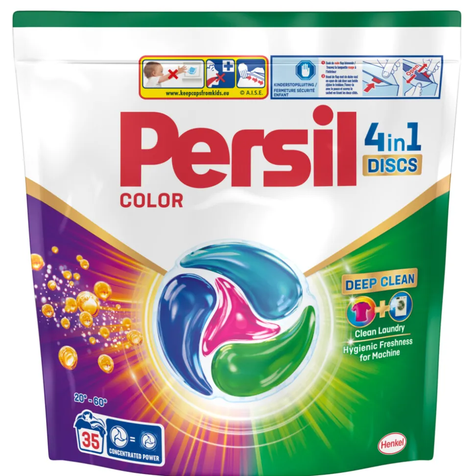 Persil Wasmiddelcapsules Discs Gekleurde was 35 stuks