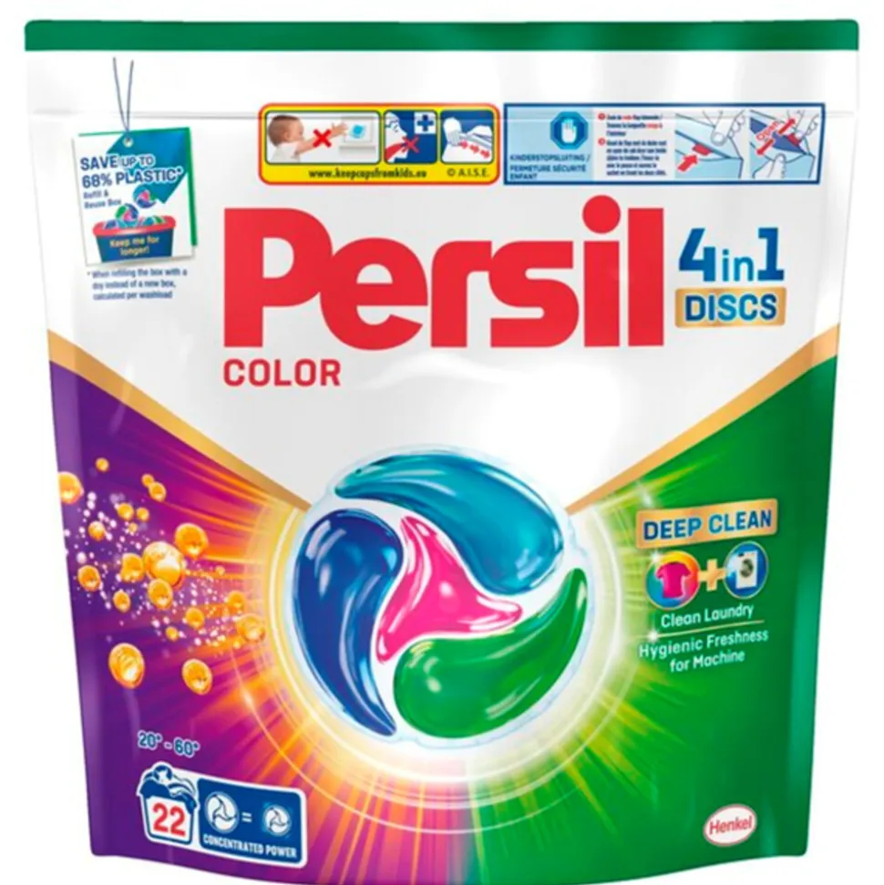 Persil Wasmiddelcapsules Discs Gekleurde Was 22 stuks