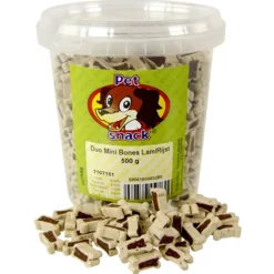 Petsnack Mini Botjes Duo Lam - Rijst 500 gr