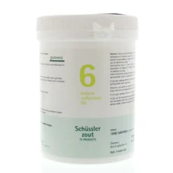Pfluger Schussler Zout nr 6 Kalium Sulfuric D6 1000 tabletten