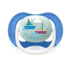 Philips Avent Fopspeen Ultra Air 6-18 mnd I Love Papa Blauw 2 stuks