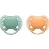 Philips Avent Fopspeen Ultra Soft 0-6 mnd Groen Oranje 2 stuks