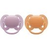 Philips Avent Fopspeen Ultra Soft 6-18 mnd Paars Oranje 2 stuks
