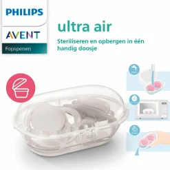 Philips Avent Fopspeen Ultra Air 18+ mnd Walvis 2 stuks