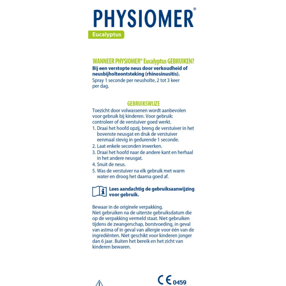Physiomer Neusspoeling Eucalyptus 135 ml