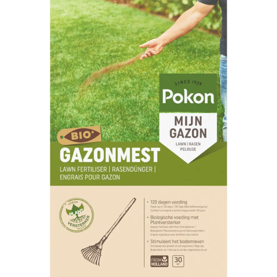 Pokon Gazonmest voor 30m2 Biologisch 2 kg