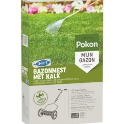 Pokon Gazonmest voor 30m2 met Kalk 2 kg