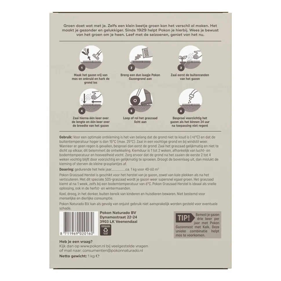 Pokon Graszaad Herstel 1 kg
