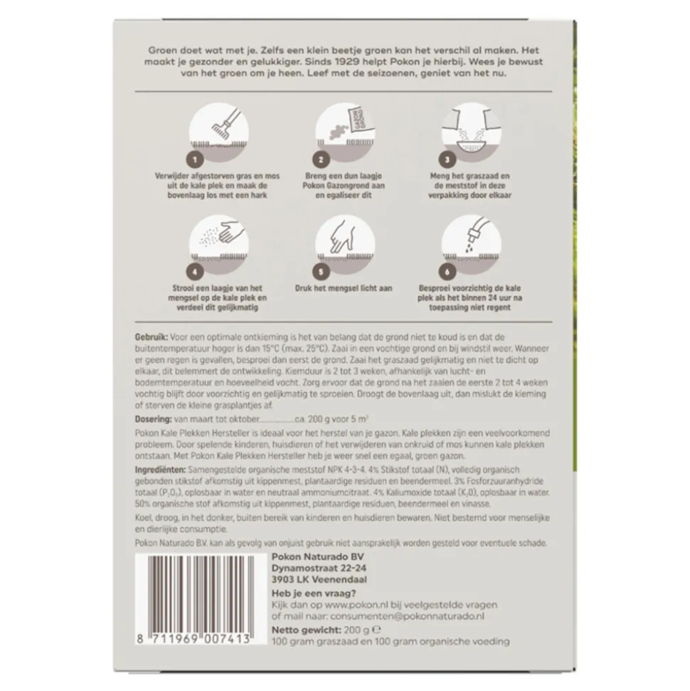 Pokon Kale Plekken Hersteller 200 gr