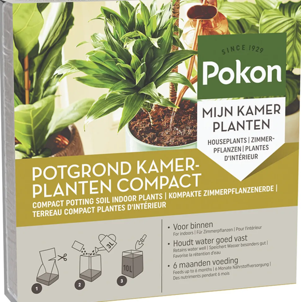 Pokon Kokos Potgrond Kamerplanten Compact 10 liter