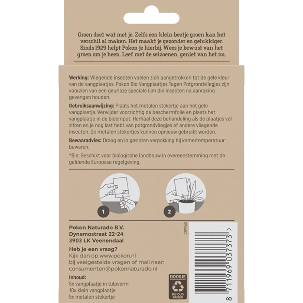 Pokon Vangplaatjes tegen Potgrondvliegjes Biologisch 15 stuks