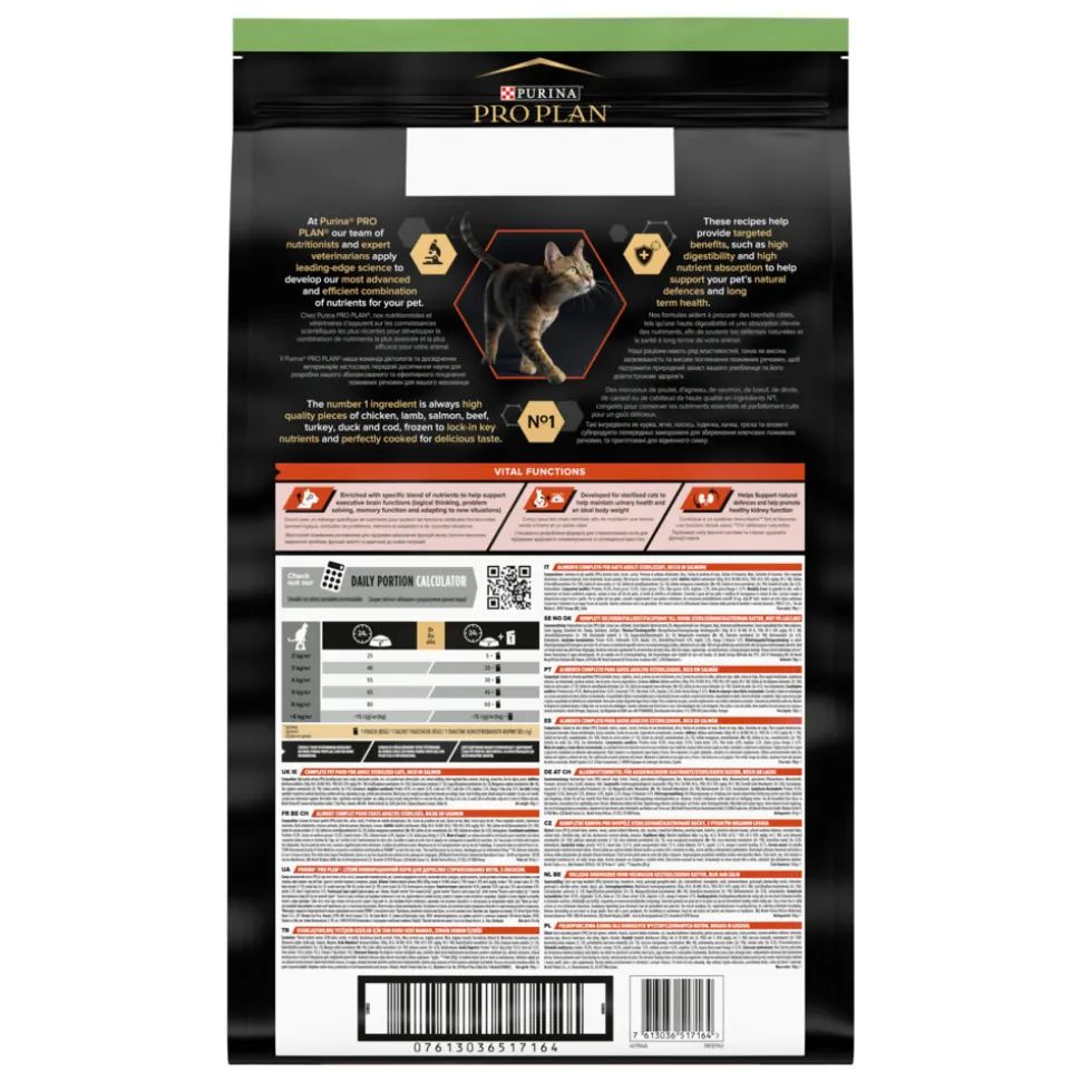 Pro Plan Adult Kat Sterilised Vital Functions Zalm 10 kg