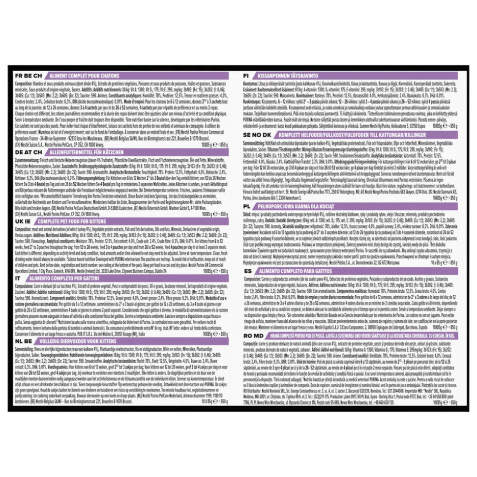 Pro Plan Junior Nutrisavour Junior Kalkoen 10 x 85 gr