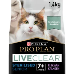 Pro Plan LiveClear Sterilised Senior Kalkoen 1,4 kg