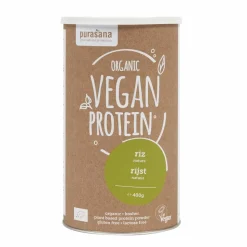 Purasana Purasana Single Protein Powder Vegan Rijst Natuur Bio 400 gr
