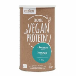 Purasana Purasana Single Protein Powder 50% Hennep Natuur Vegan Bio 400 gr